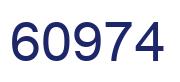 Number 60974 blue image