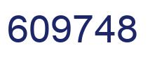 Number 609748 blue image