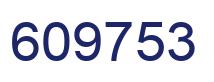 Number 609753 blue image