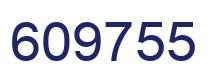 Number 609755 blue image