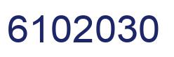 Number 6102030 blue image