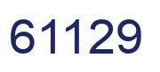 Número 61129 imagen azul