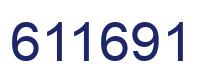 Number 611691 blue image