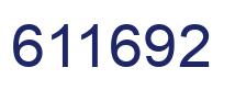 Number 611692 blue image