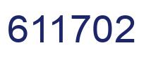 Number 611702 blue image