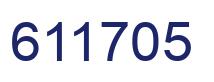 Number 611705 blue image