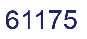 Number 61175 blue image