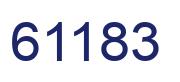 Número 61183 imagen azul