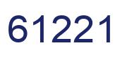 Number 61221 blue image