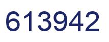 Number 613942 blue image