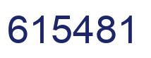 Número 615481 imagen azul