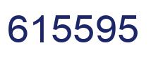 Number 615595 blue image