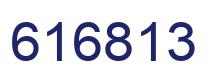 Number 616813 blue image