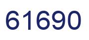 Número 61690 imagen azul