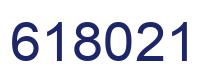 Number 618021 blue image