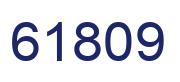 Number 61809 blue image