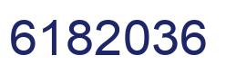 Number 6182036 blue image
