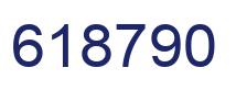 Number 618790 blue image