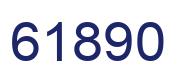 Number 61890 blue image