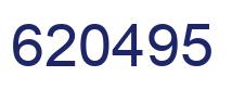 Number 620495 blue image