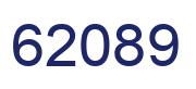 Número 62089 imagen azul