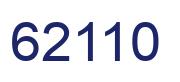 Number 62110 blue image