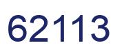 Number 62113 blue image