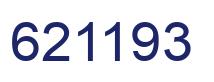 Number 621193 blue image