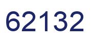 Number 62132 blue image