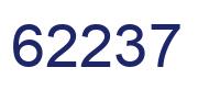 Number 62237 blue image