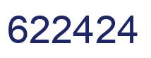 Number 622424 blue image