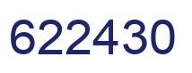 Number 622430 blue image