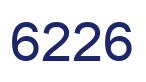 Number 6226 blue image