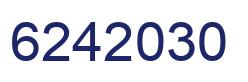 Number 6242030 blue image
