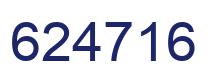 Number 624716 blue image