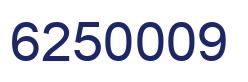 Number 6250009 blue image