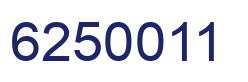 Number 6250011 blue image