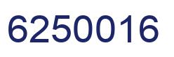 Number 6250016 blue image