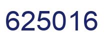 Number 625016 blue image