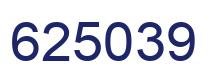 Number 625039 blue image