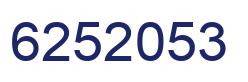 Number 6252053 blue image