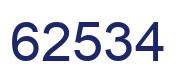 Número 62534 imagen azul