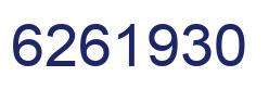 Number 6261930 blue image