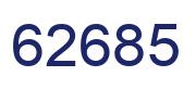 Number 62685 blue image