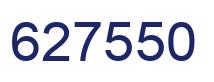 Number 627550 blue image