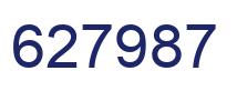 Number 627987 blue image