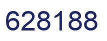 Number 628188 blue image