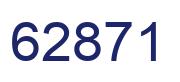 Number 62871 blue image