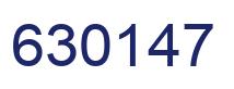 Number 630147 blue image