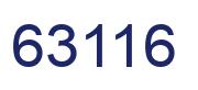 Number 63116 blue image